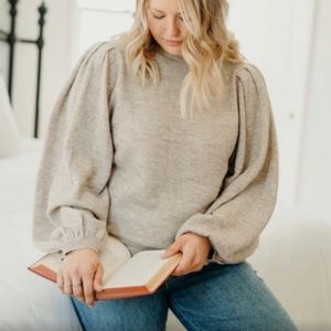 CJLA Natalie Sweater Puff Sleeve